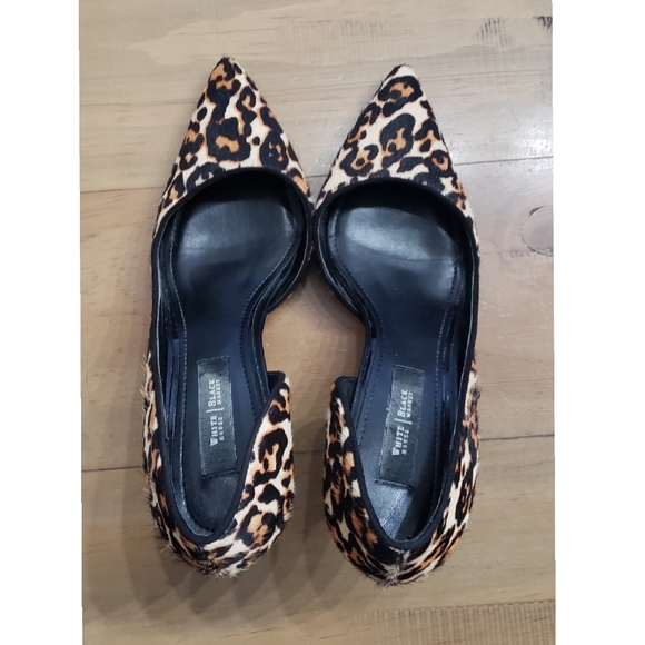 White House Black Market Shoes - White House Black Market Leopard Calf Hair…